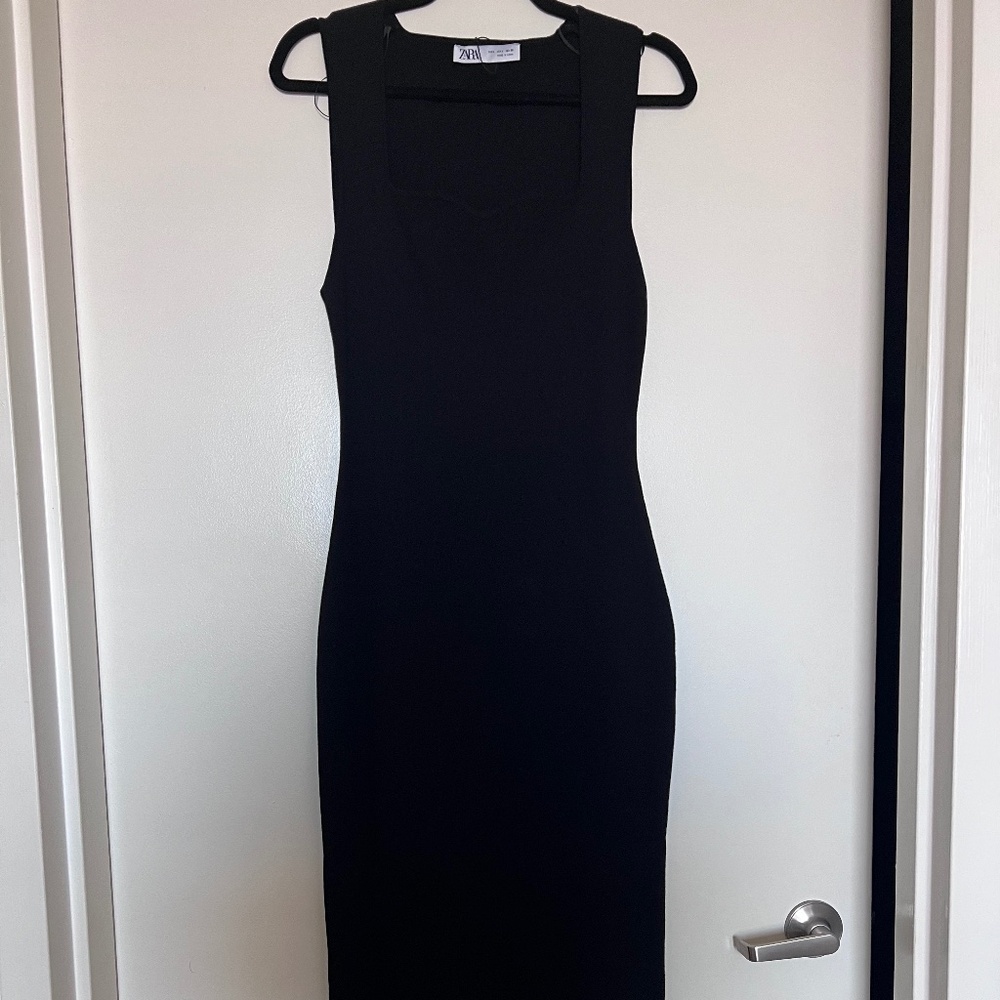 Basic Knit Fitted Dress, Women's Size L